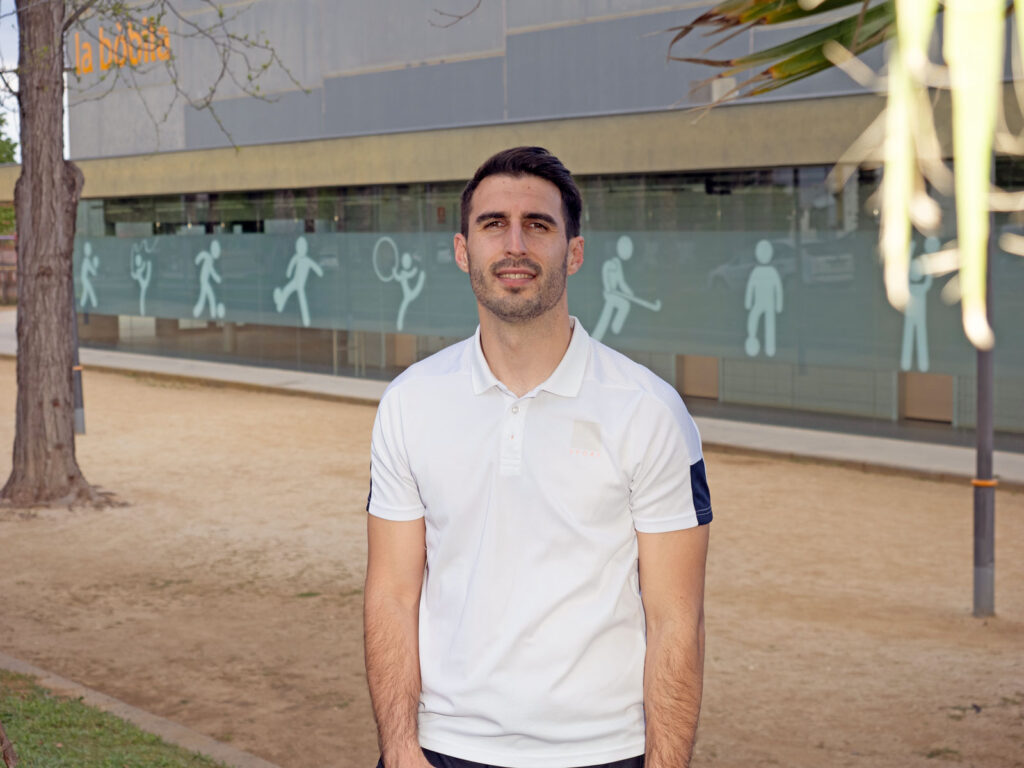 Andrés Díez en polideportivo